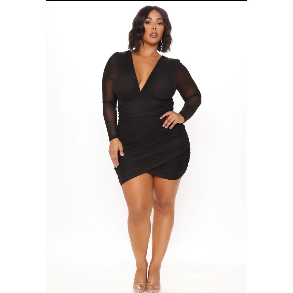 Black mini dress